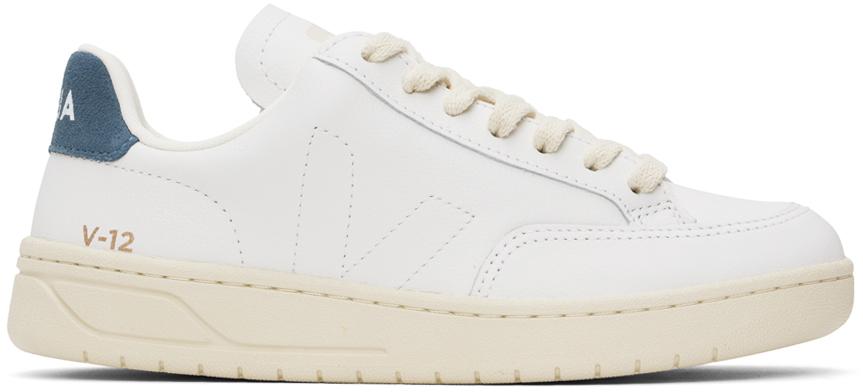スニーカー VEJA White Leather V-12 Sneakers V-12 LEATHER WHITE | VEJA