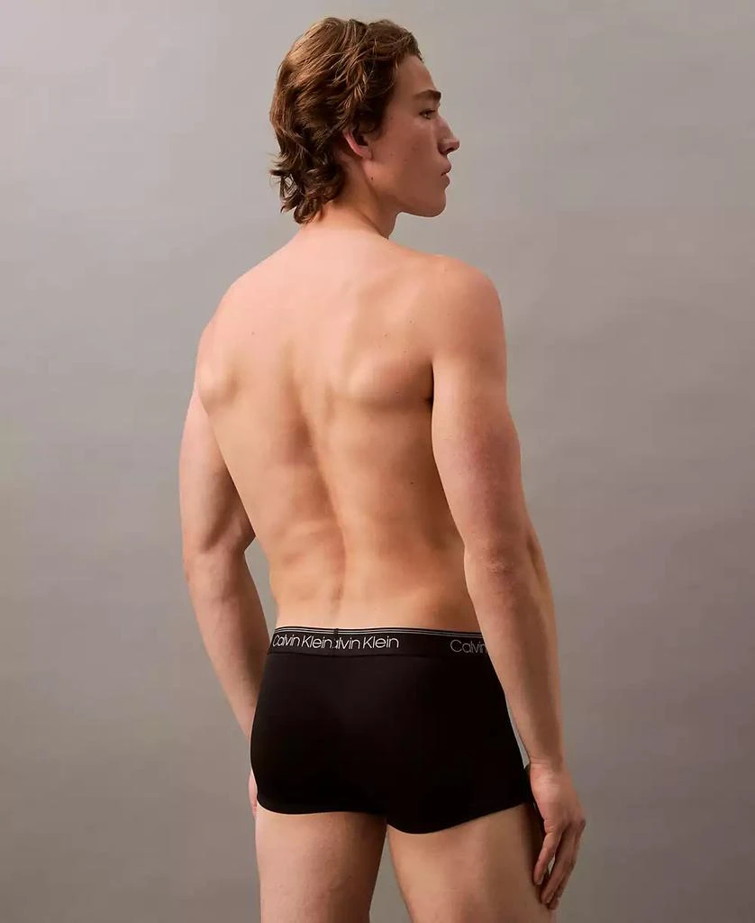 Calvin Klein Men's 3-Pack Microfiber Stretch Low-Rise Trunk Underwear 3
