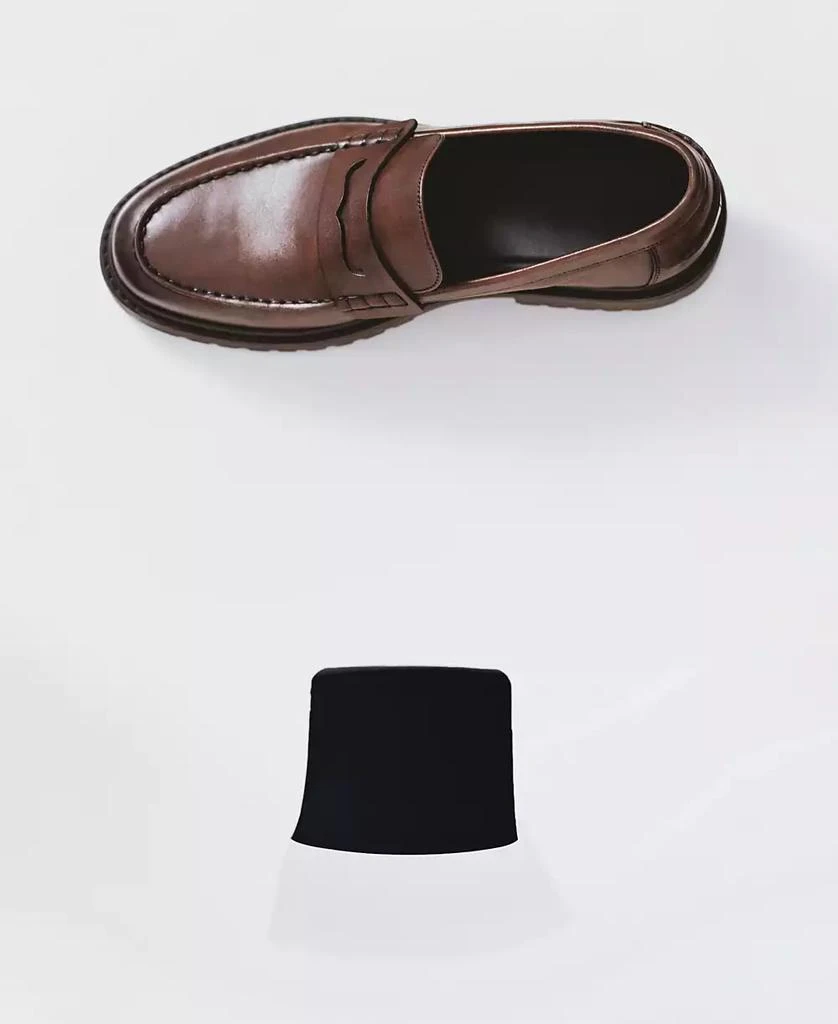 Mango Men's Leather Penny Loafers 6