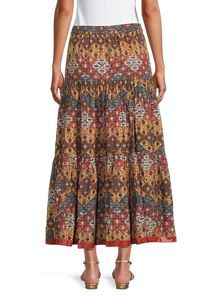 Ro's Garden Frilly Tiered Cotton Skirt 5