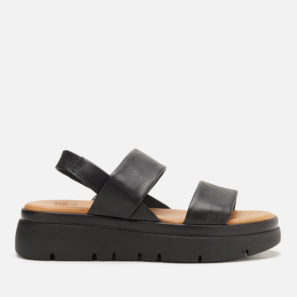 Dune Dune London Women's Location Leather Flatform Sandals - Black 1