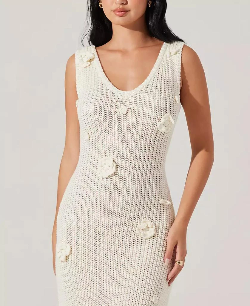 ASTR Women's Ainhoa Cotton Crochet-Appliqué Dress 4