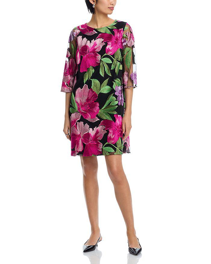 Caroline Rose Gianna Floral Print Shift Dress