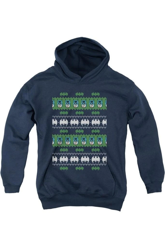 Gildan Batman Christmas Sweater Youth Pull Over Hoodie / Hooded Sweatshirt 1