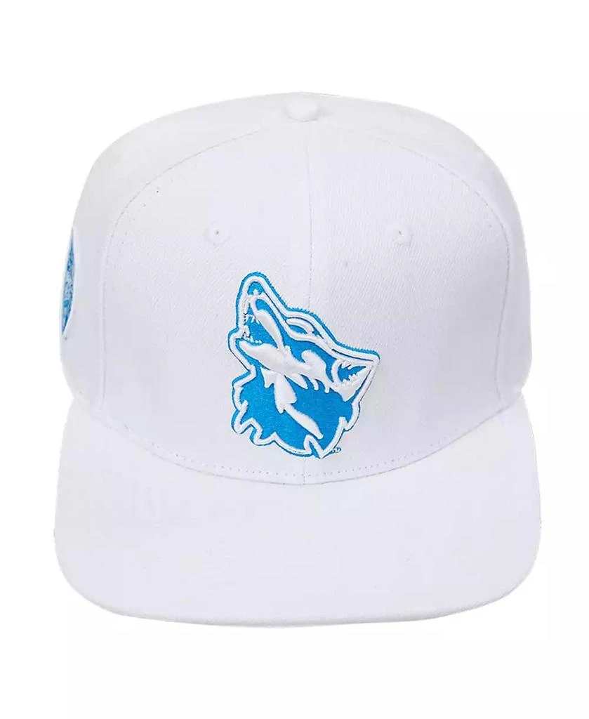 Pro Standard Men's White Cheyney Wolves Mascot Evergreen Wool Snapback Hat 2