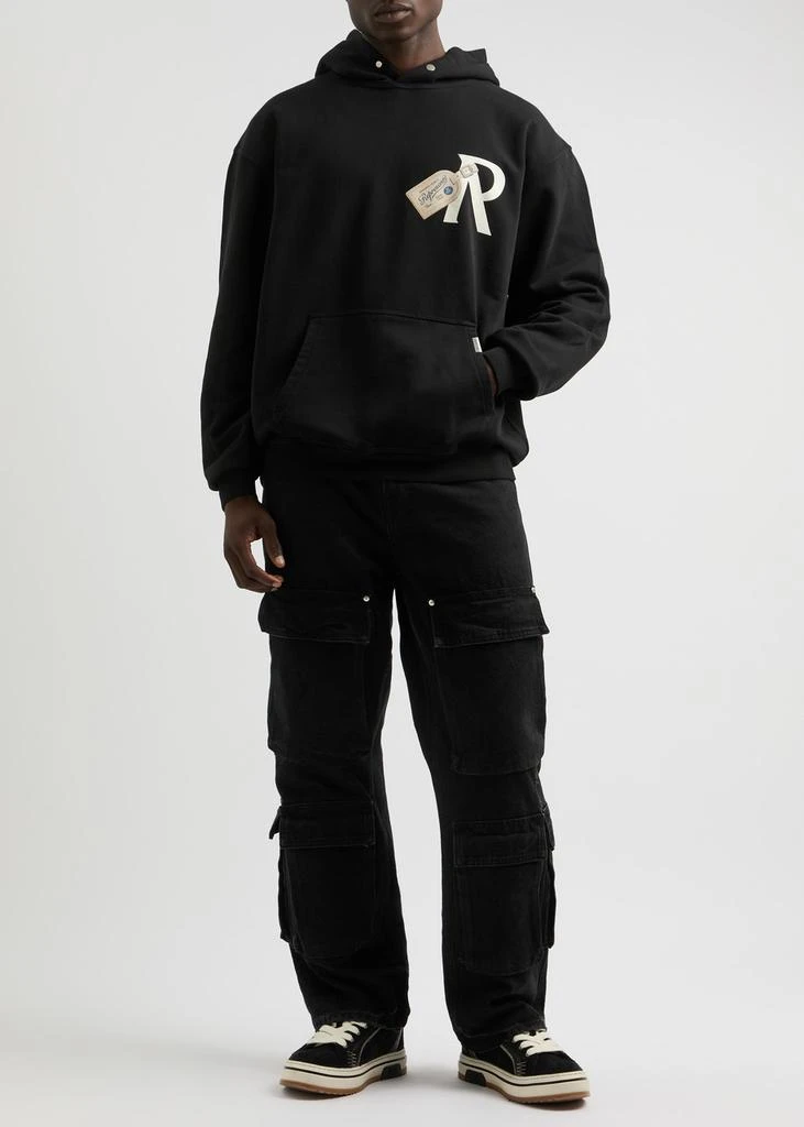 Represent Luggage Tag printed hooded cotton sweatshirt 4