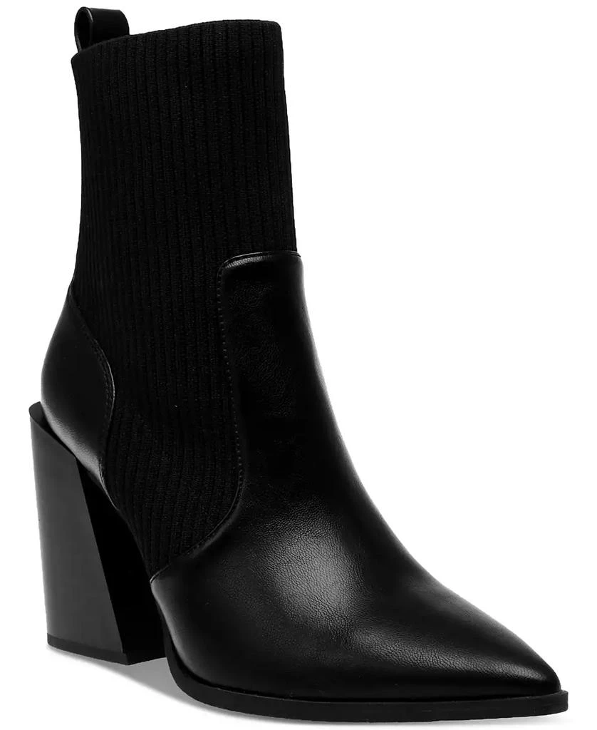 Wild Pair Trinityy Pointed-Toe Pull-On Knit Dress Booties, Created for Macy's 1