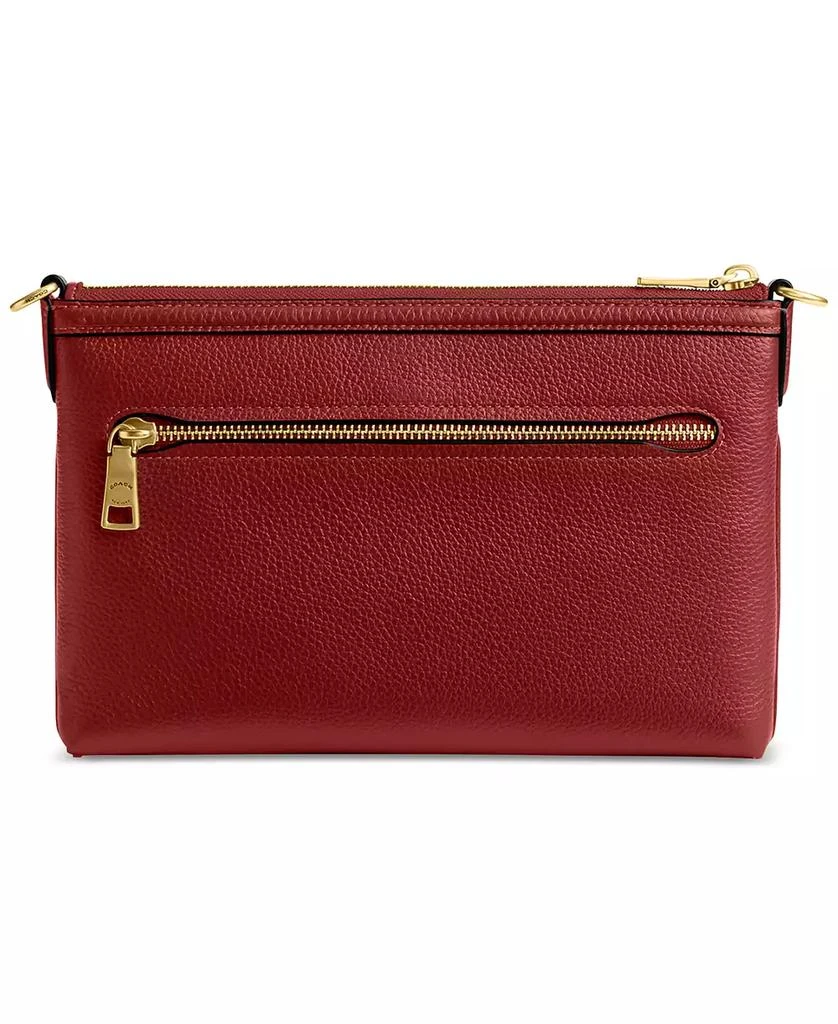 Coach Refined Pebble Leather Legacy Zip Top Smal Crossbody 3