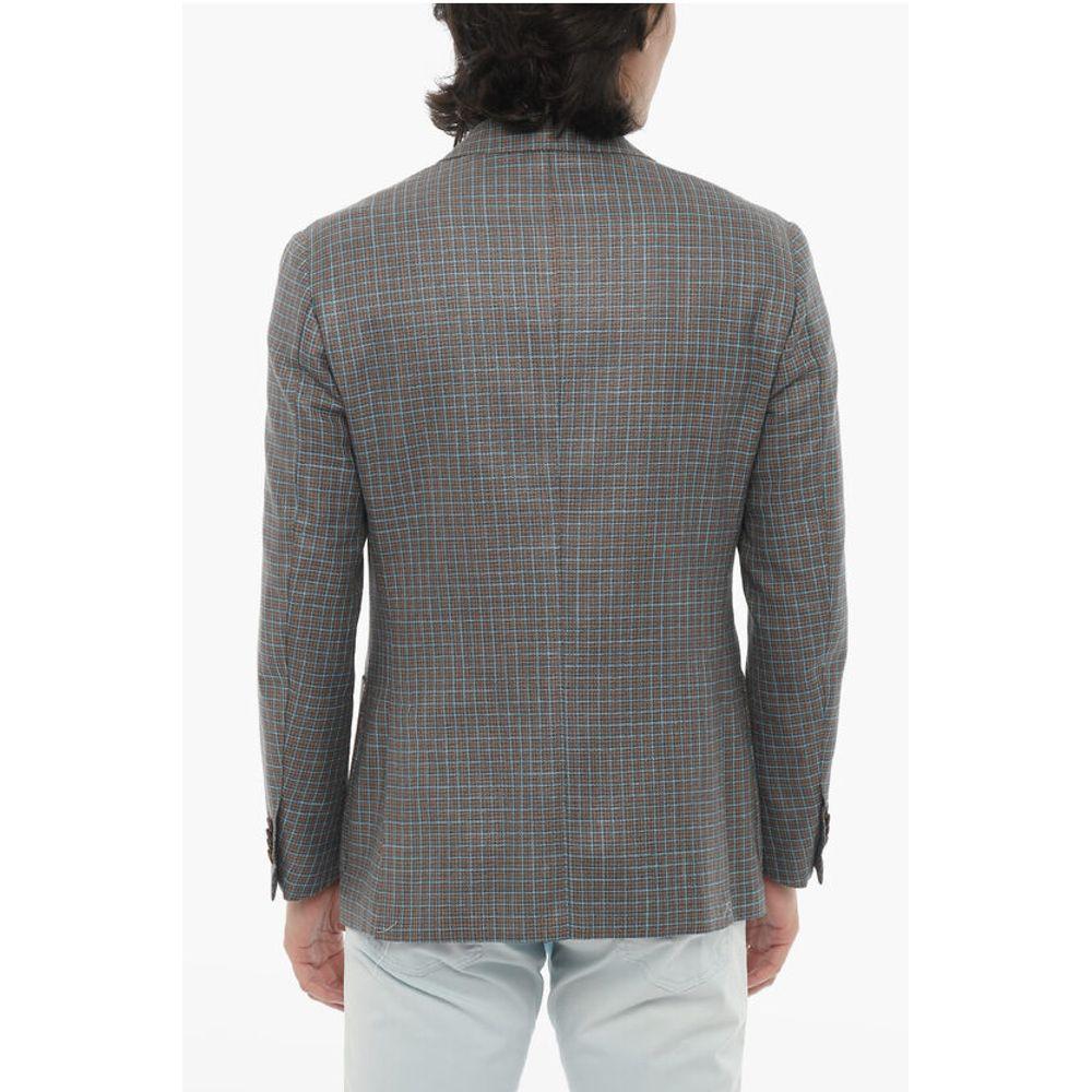 Corneliani Half-lined LEADER Blazer with Check Men's Pattern
