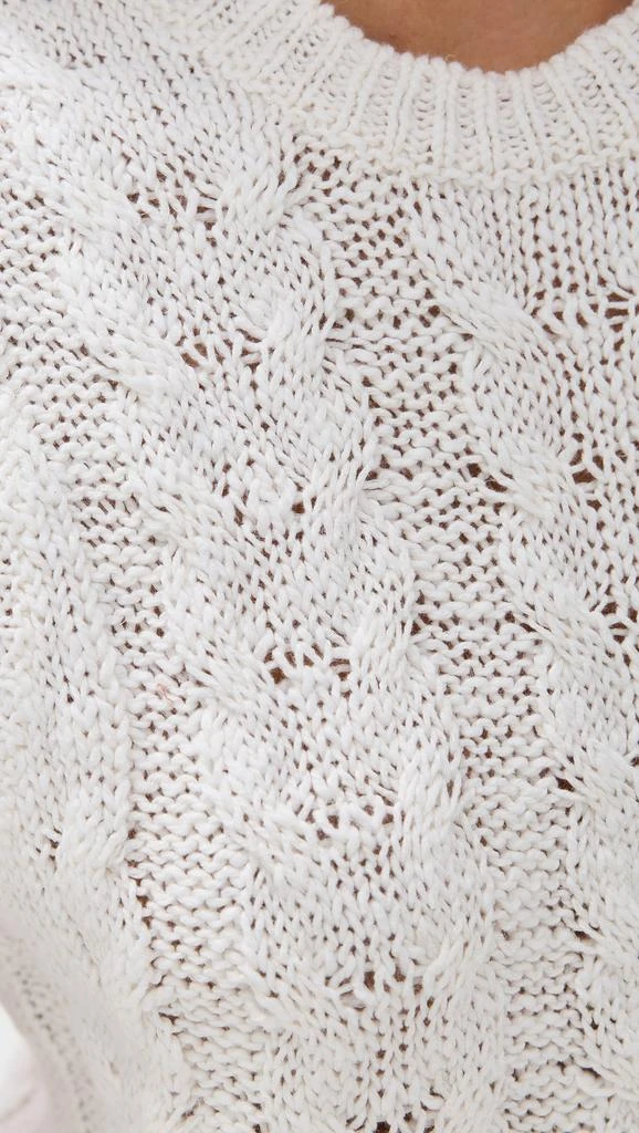 James Perse Cotton Linen Chunk Cable Knit Vest 5