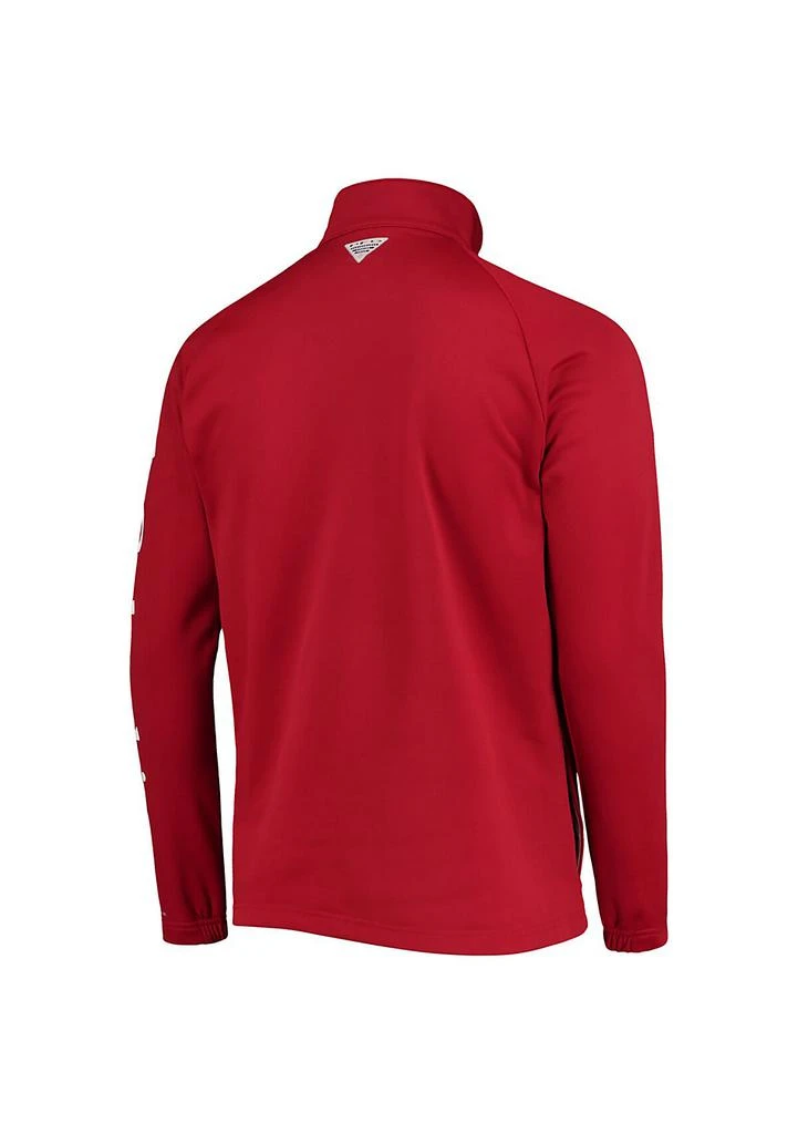 Columbia NCAA Oklahoma Sooners Terminal Tackle Fleece Raglan Omni-Shade Quarter-Zip Jacket 3