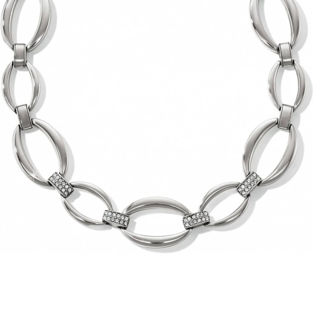 Brighton Meridian Swing Statement Necklace In Silver 1