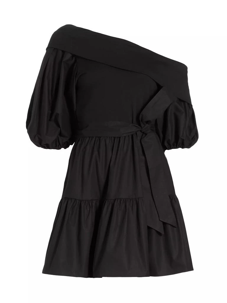 Tanya Taylor Georgia One-Shoulder Tiered Minidress 1