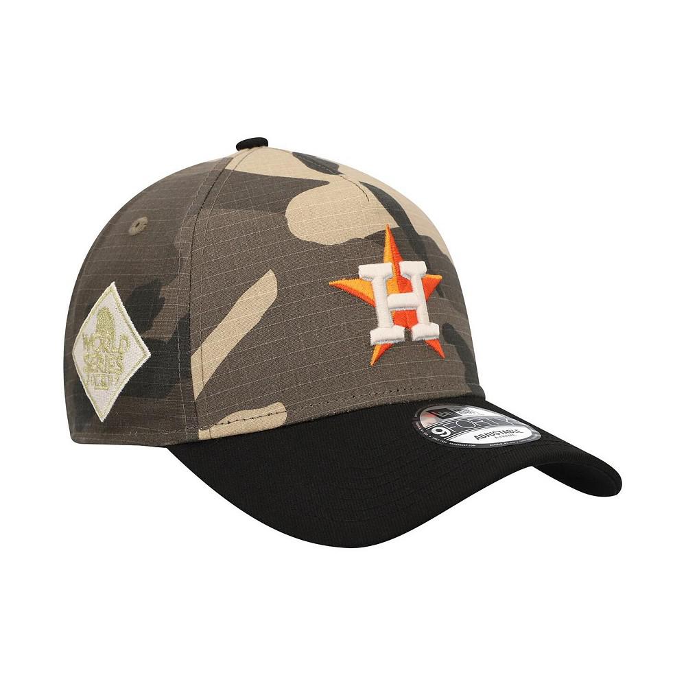New Era Men's Houston Astros Camo Crown A-Frame 9FORTY Adjustable Hat