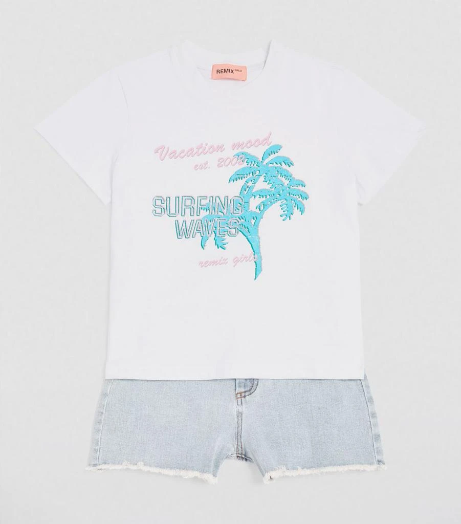 Designers Remix Girls Organic Cotton Brixton T-Shirt (8-16 Years) 2