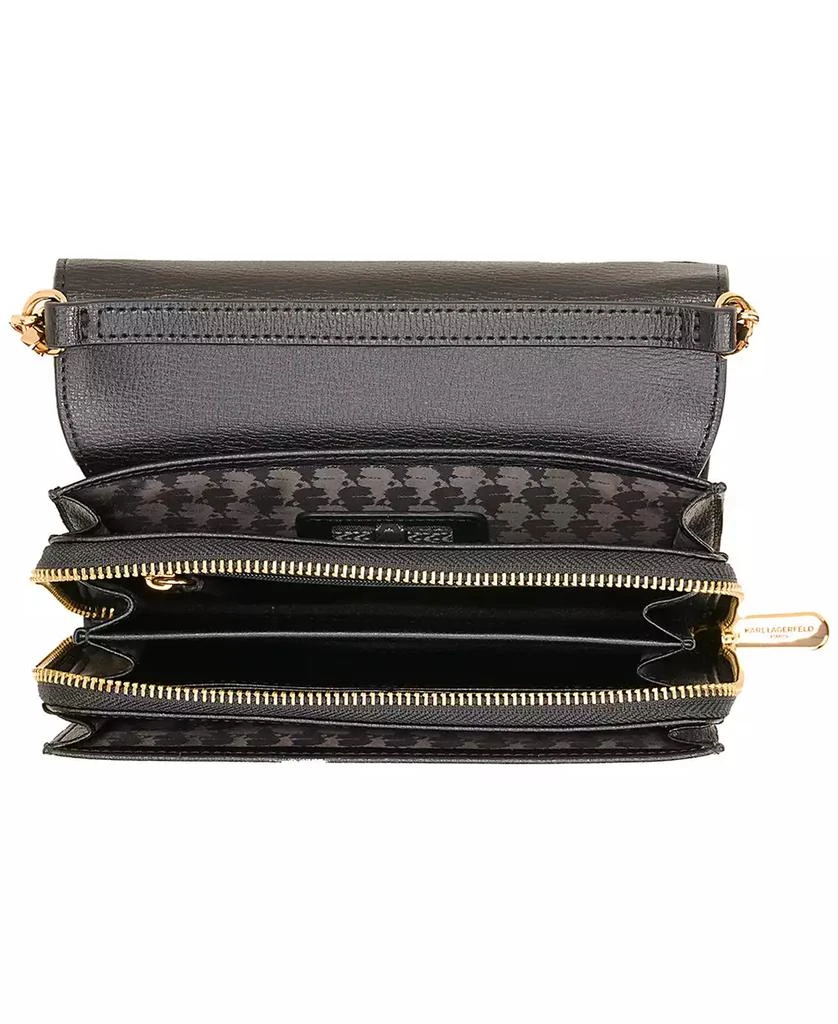 Karl Lagerfeld Paris Lourdes Small Leather Crossbody 4