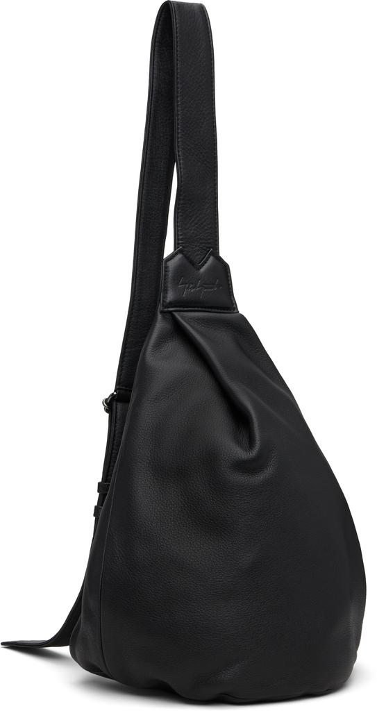 YOHJI YAMAMOTO Black Tuck Sling Small Bag