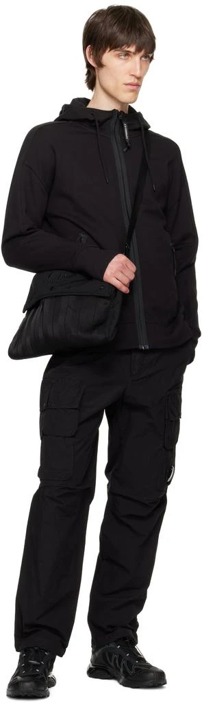 C.P. Company Black Herringbone Logo Bag 4