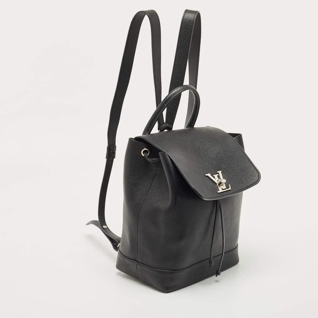 Louis Vuitton Louis Vuitton Black Leather Lockme Backpack 3
