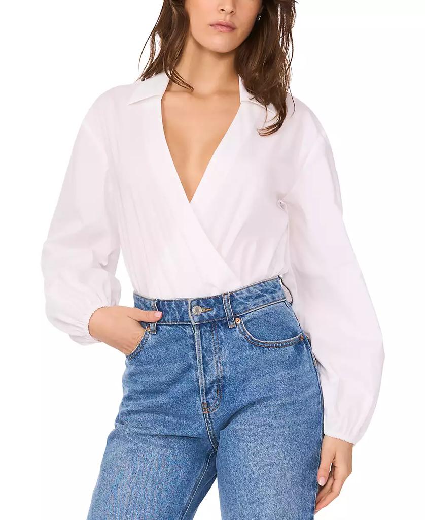 1. State Women's Faux-Wrap Bodysuit