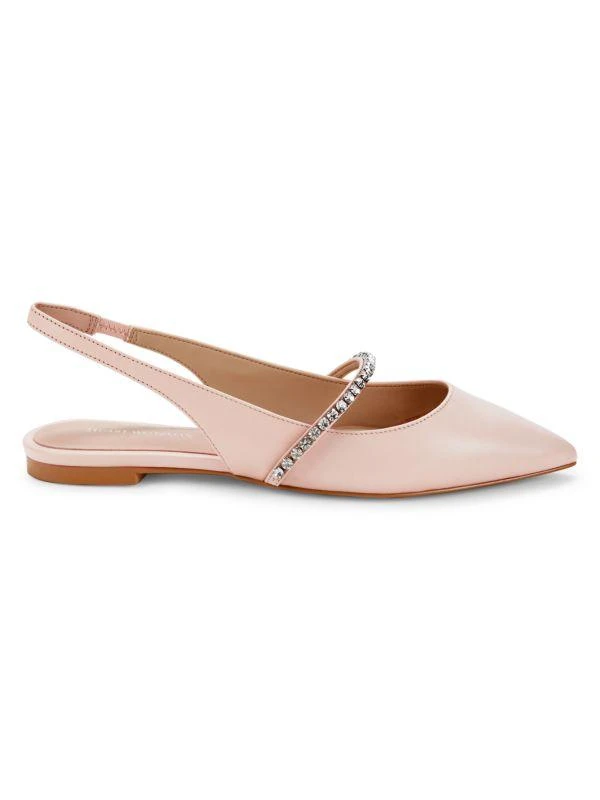 Stuart Weitzman Crystalline Leather Flats 1