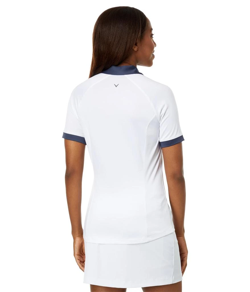 Callaway V-Placket Color-Block Short Sleeve Polo 2