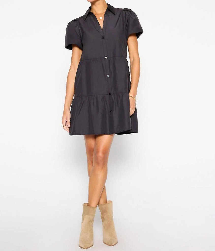 chinese dress ladies Black Vegan Leather Mini Dress main image 0