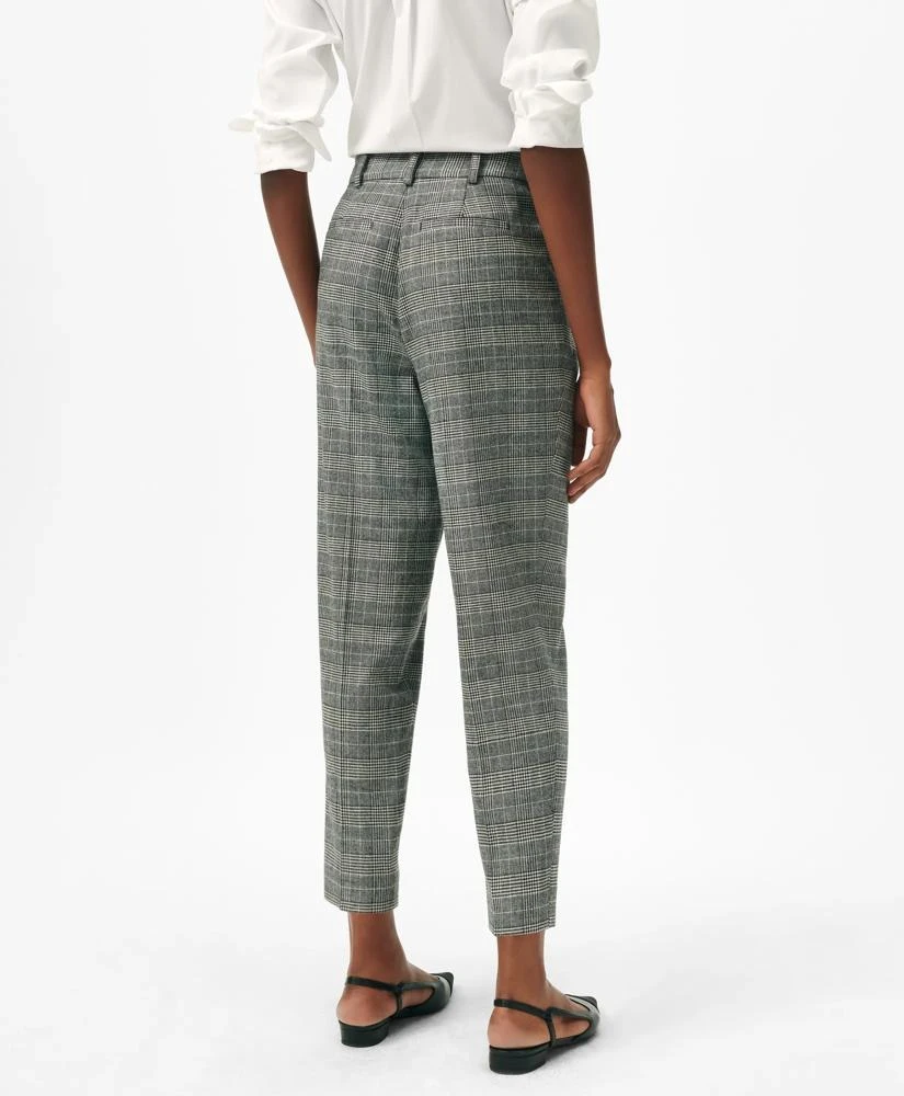Brooks Brothers Slim Trousers in Glen Plaid Wool Blend 4