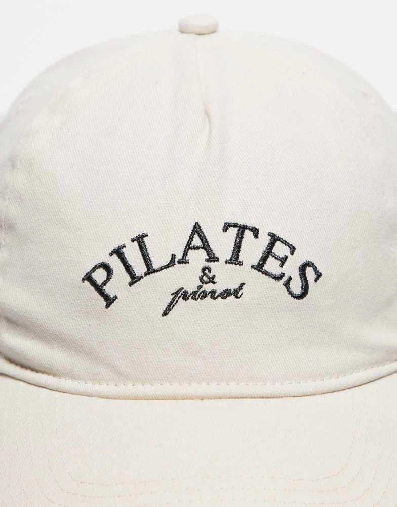 The Couture Club The Couture Club pilates and pinot cap in off white 2