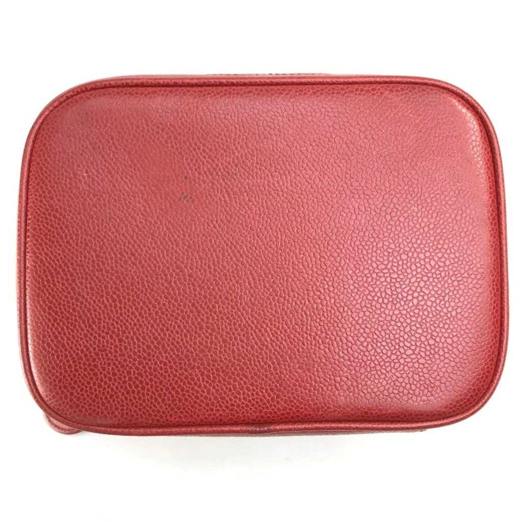 Chanel Grained Calfskin Handbag Vanity Bag Wash Bag (Pre-Owned) 4
