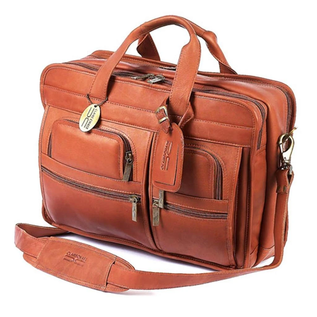 Claire Chase 151E-saddle Executive Computer Briefcase - Saddle