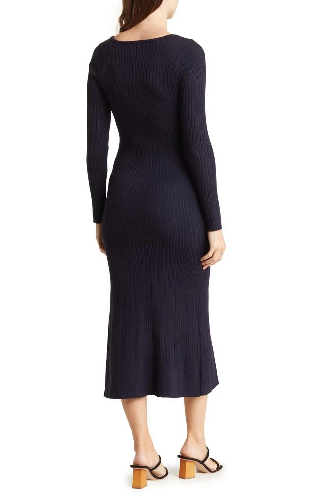 Love by Design Julia Ribbed Knit Maxi Sweater Dress 2