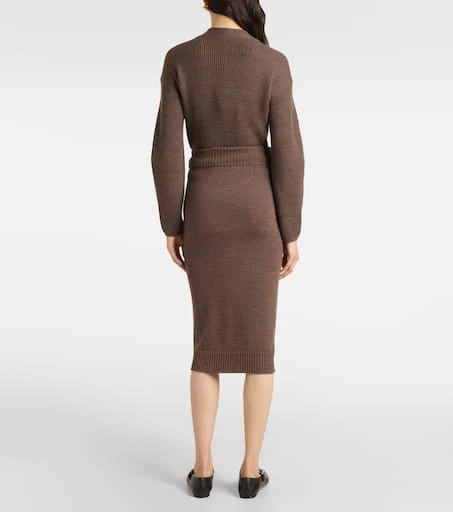 Max Mara Melk virgin wool midi skirt 3