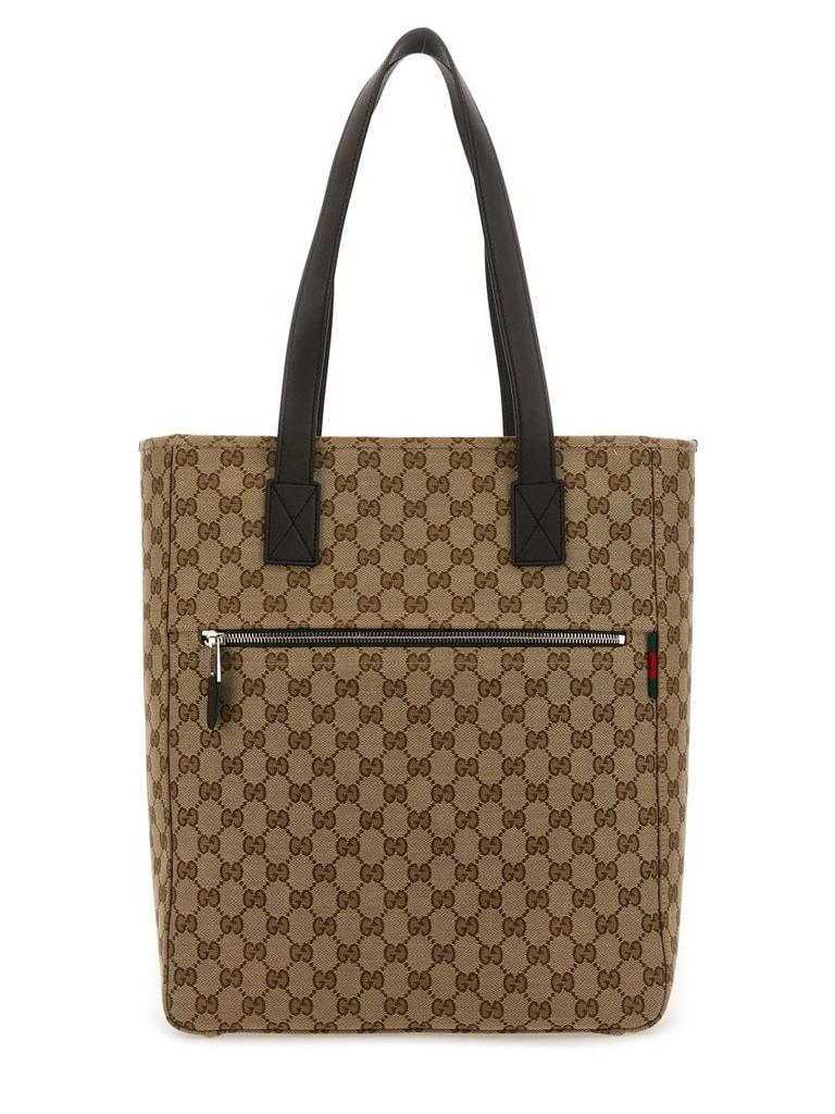 Gucci Gucci Fabric Shopping Bag Gg Medium