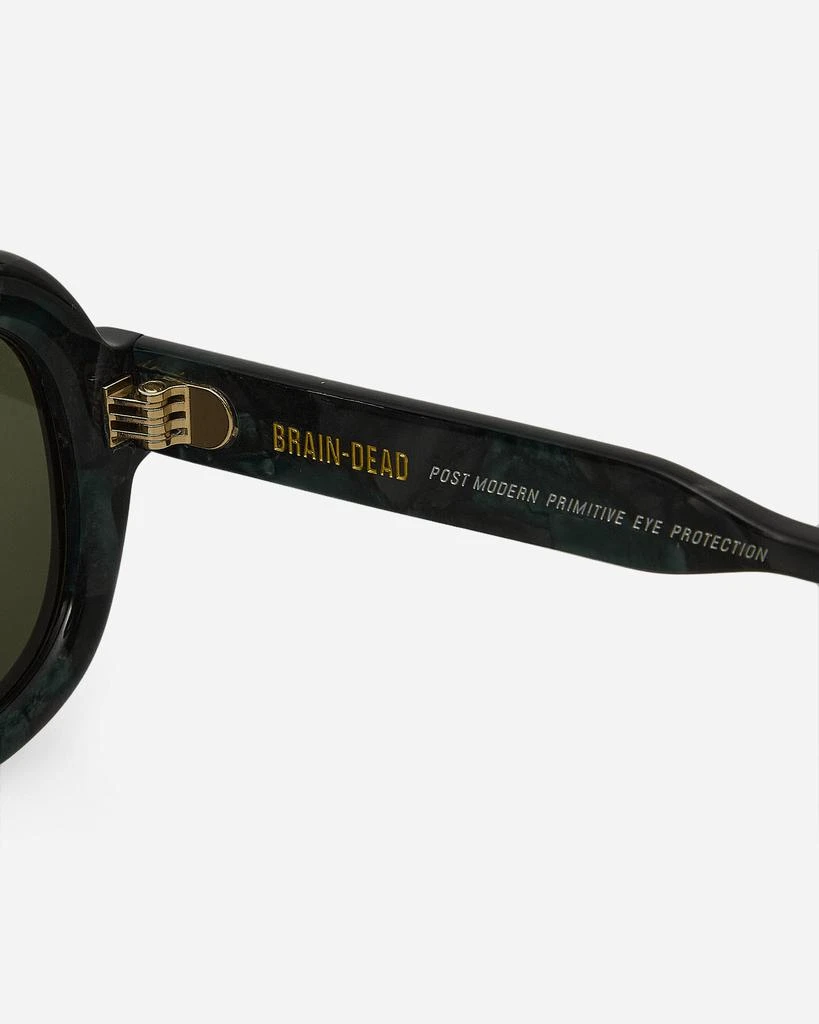 Brain Dead Newman Post Modern Primitive Eye Protection Sunglasses Green Pearl 7