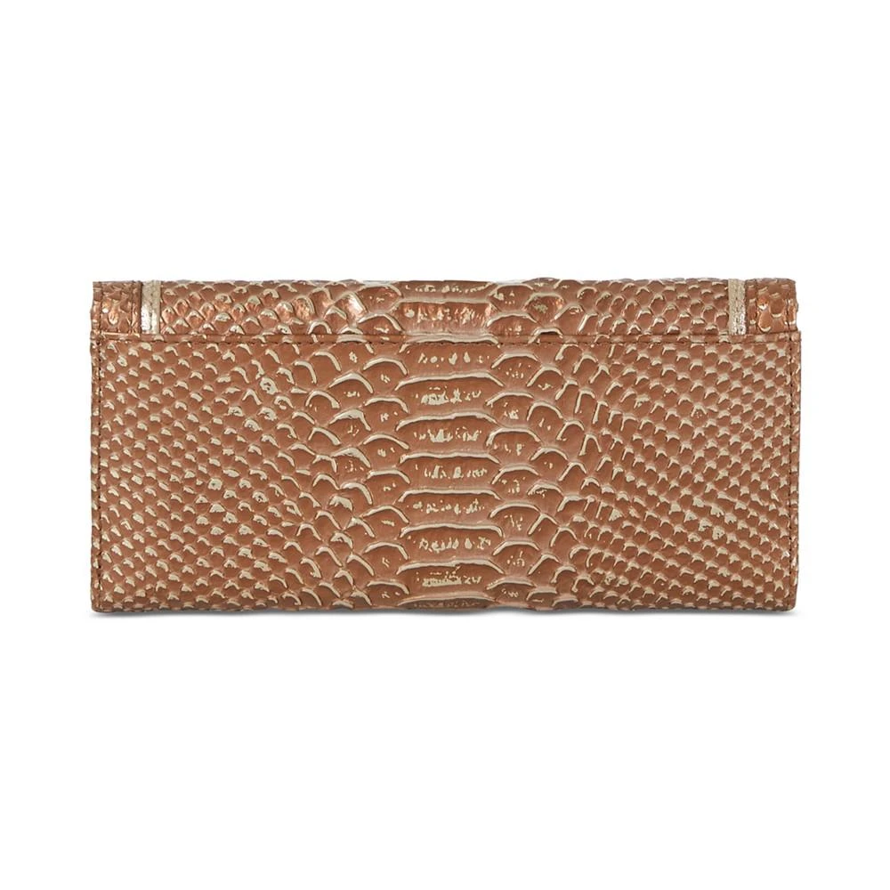 Brahmin Veronica Honey Brown Sandalwood Leather Signature Wallet 3