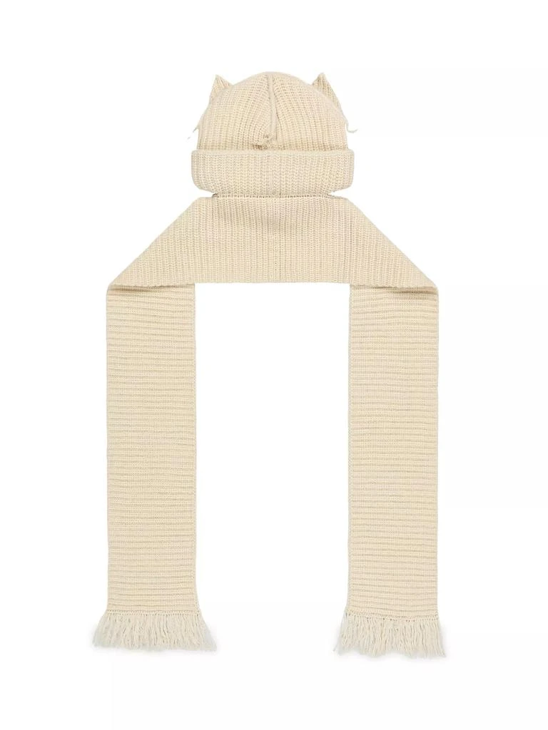 Charles Jeffrey Loverboy Chunky Ears Wool-Blend Beanie Scarf 2