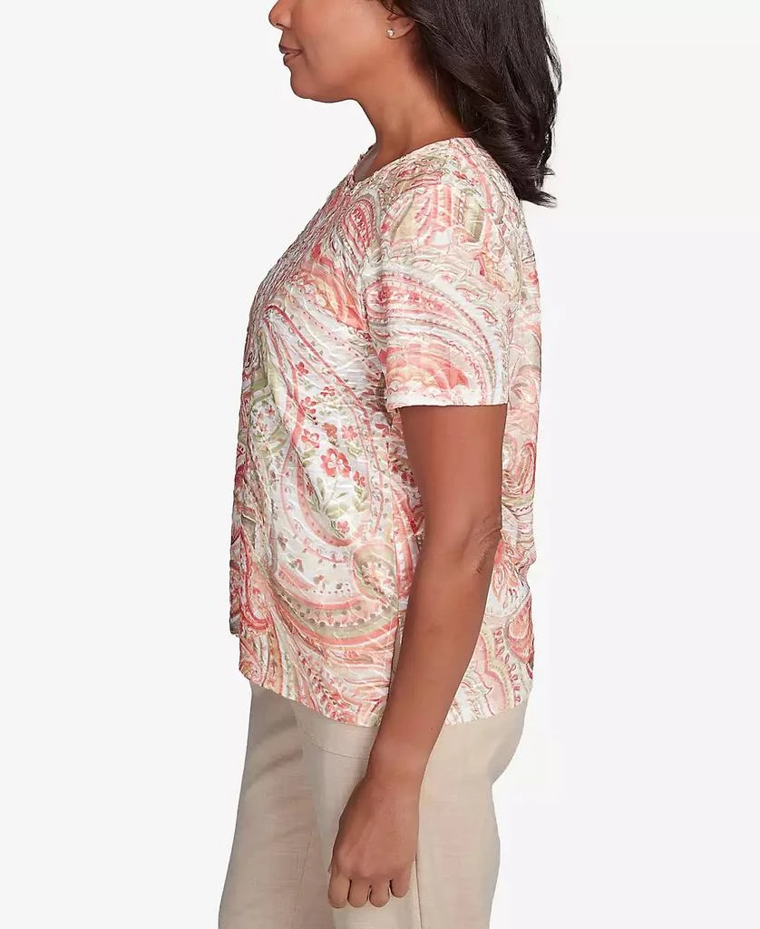 Alfred Dunner Women's Catalina Island Double-Knotted Paisley Top 4