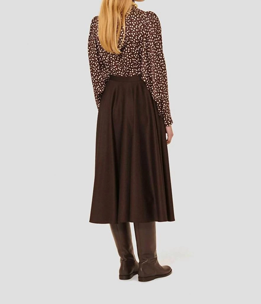 Tara Jarmon Jackie Skirt In Chocolate 3