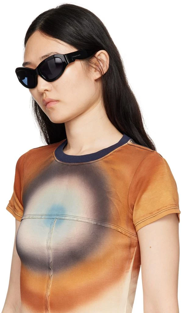 Eckhaus Latta SSENSE Exclusive Black 'The Bug' Sunglasses 4