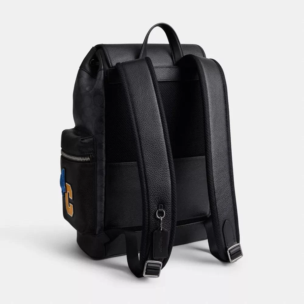 Coach Sprint Backpack In Signature Canvas With Patches 3