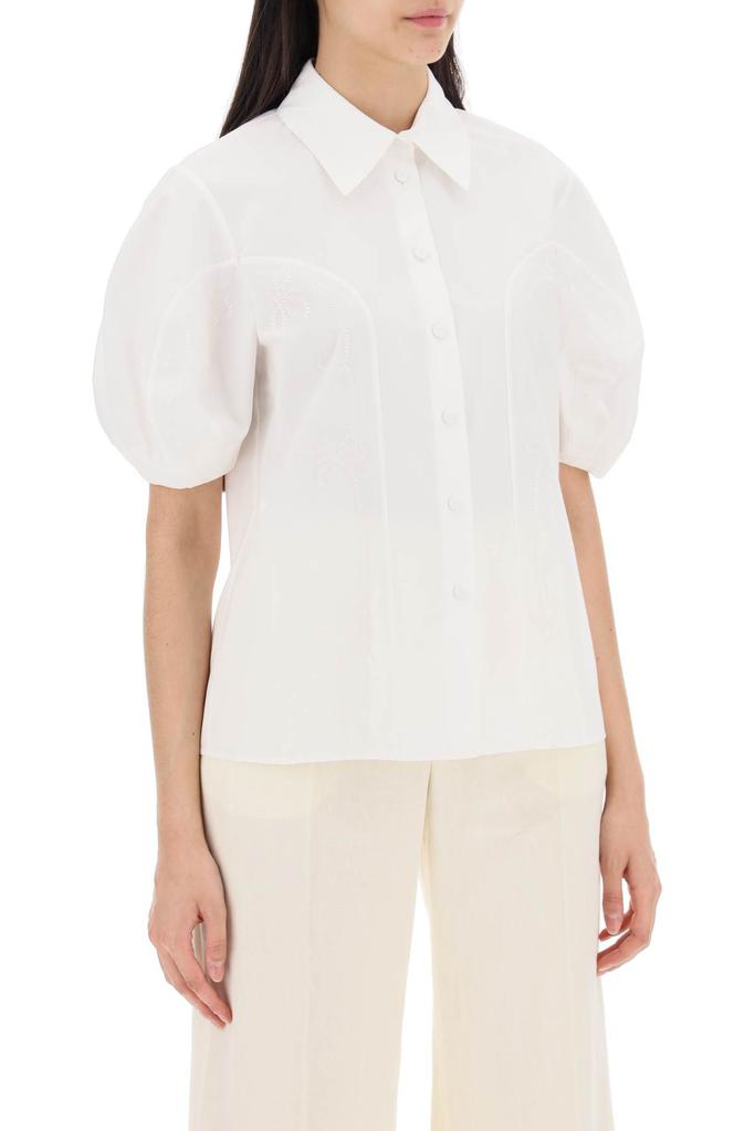 CHLOE' embroidered blouse with balloon sleeves