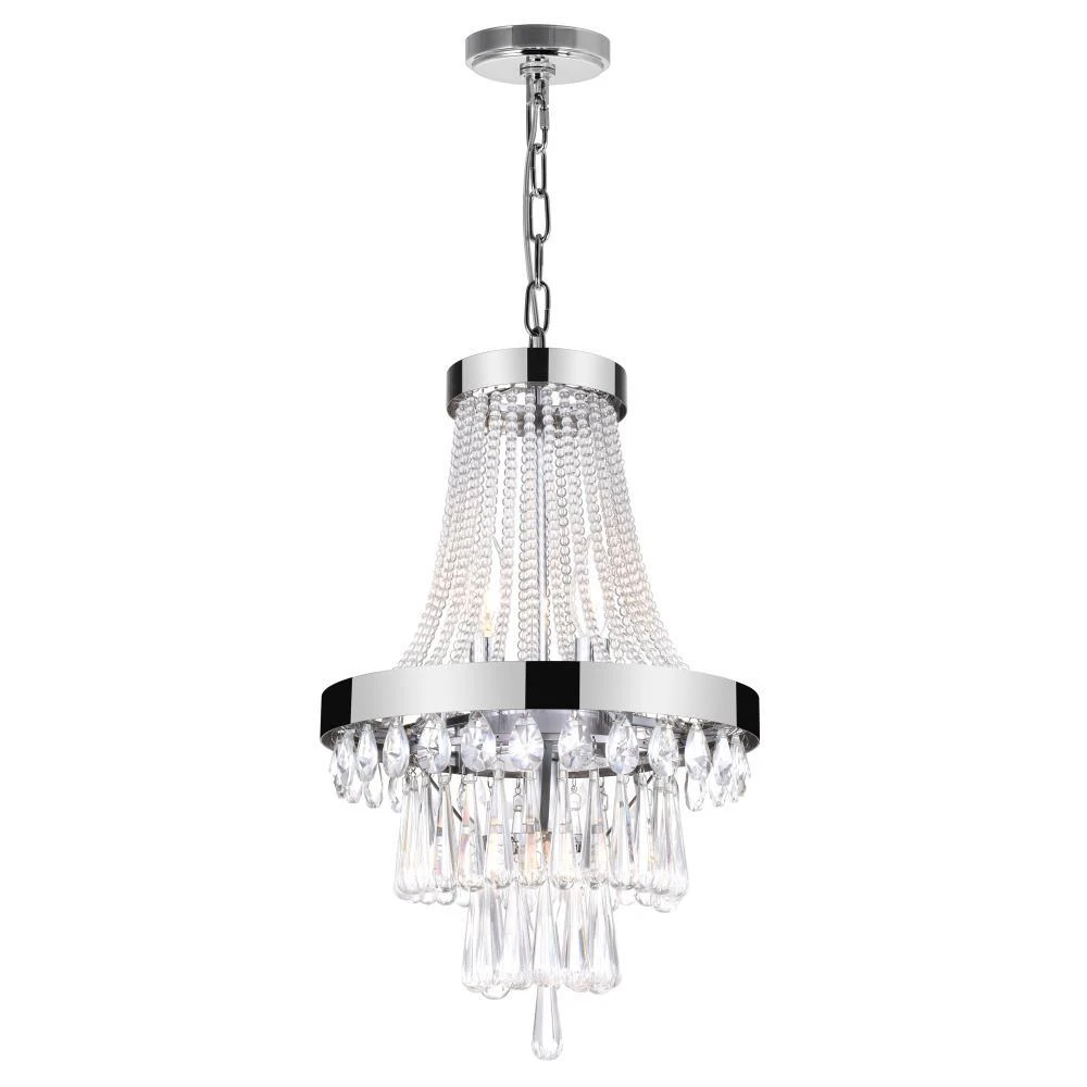 CWI Lighting Vast 3 Light Chandelier With Chrome Finish