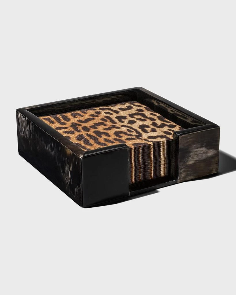 LADORADA Horn Veneer Small Cocktail Napkin Holder 2