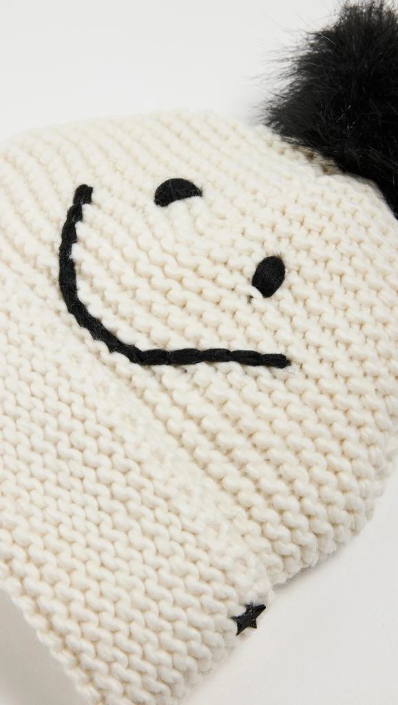 Jocelyn Waffle Knit Smile Beanie 4