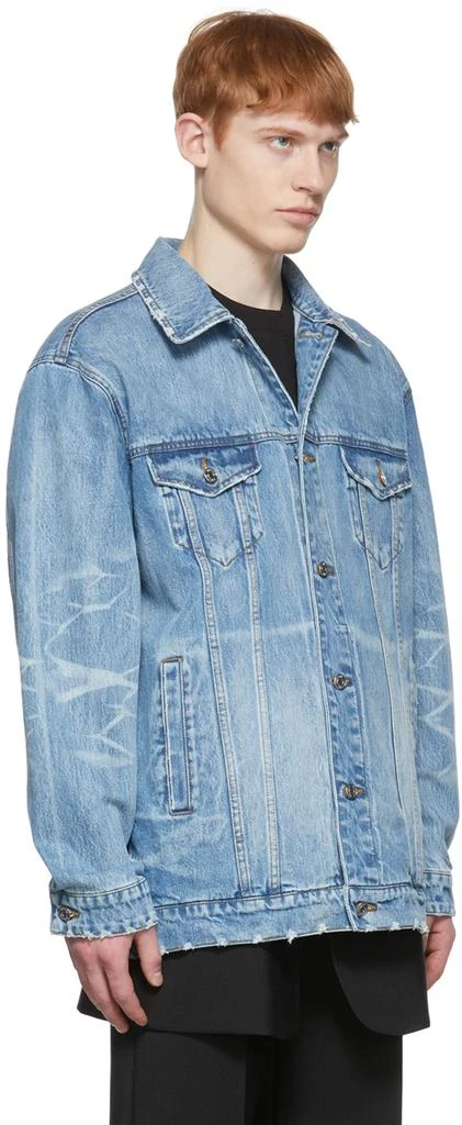 We11done Blue Trucker Denim Jacket 2
