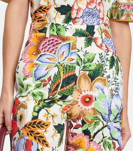 ETRO Floral cotton culottes 4