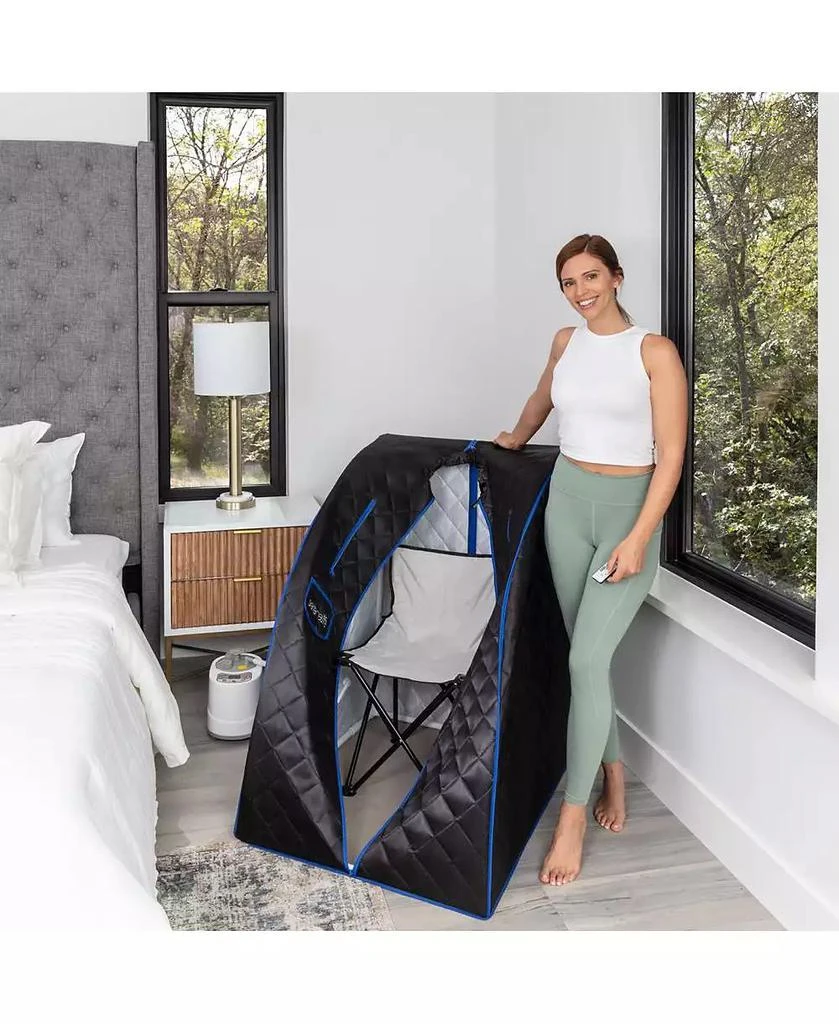 SereneLife Compact 
Portable Steam Sauna With Foldable Chair 7