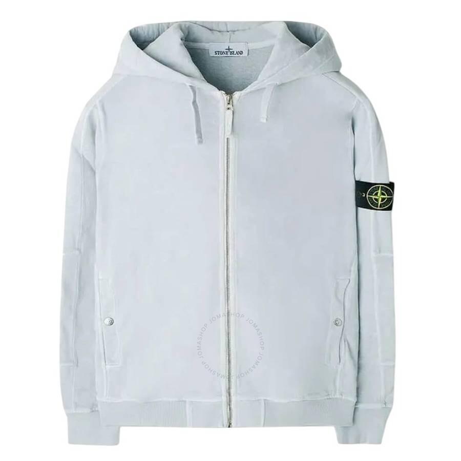 Stone Island Compass Logo Zip-Up Hoodie