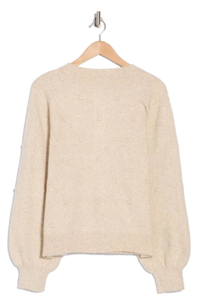 Bobeau Jacquard Dot Cardigan 2
